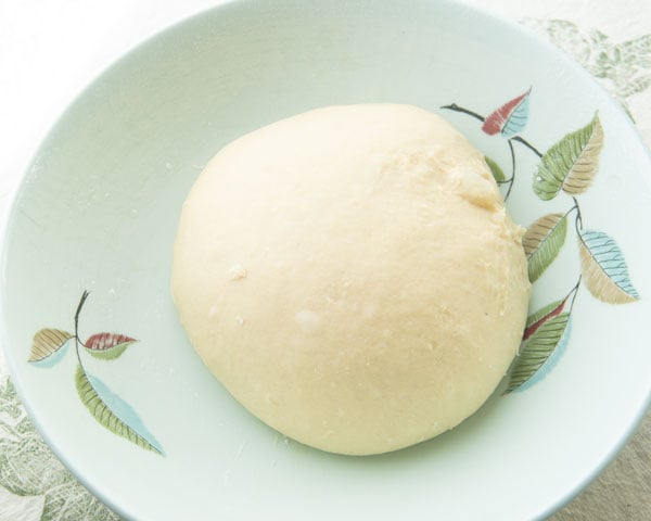 potato bread dough in bowl
