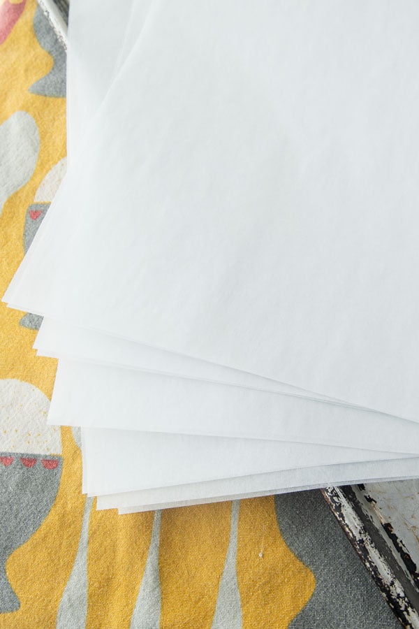 parchment paper sheets