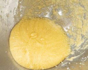 butter eggs and sugar mixture