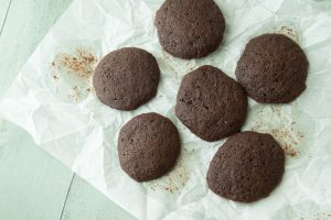baked soft chocolate sandwich cookies