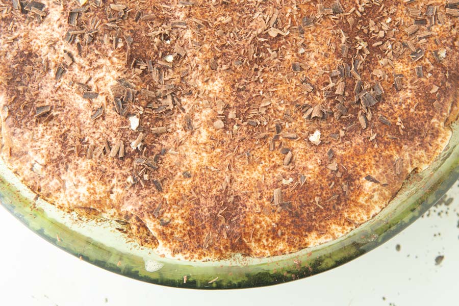 top of tiramisu