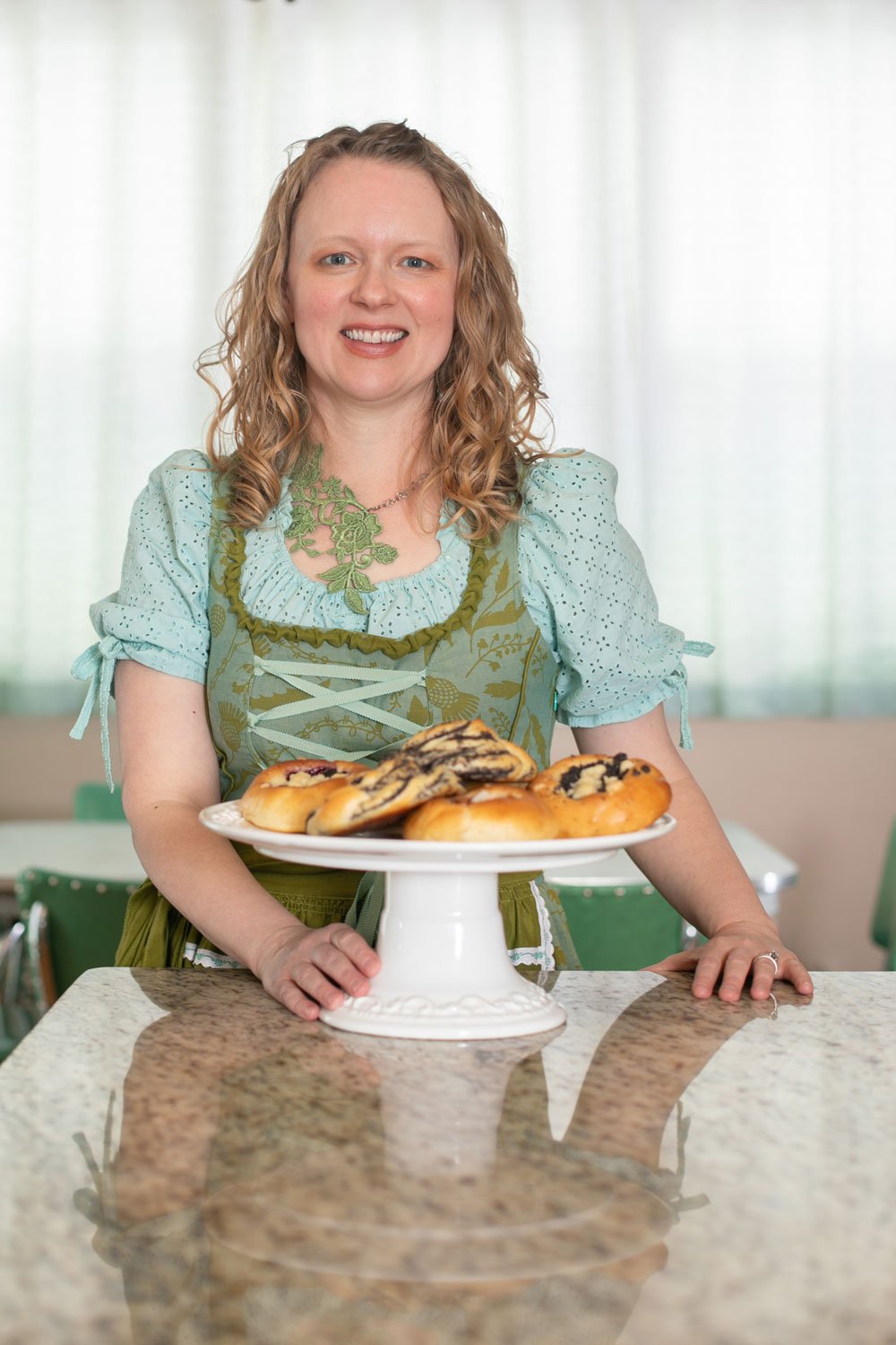 woman with kolache