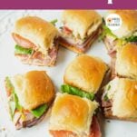 sandwiches made with homemade hawaiian sweet rolls