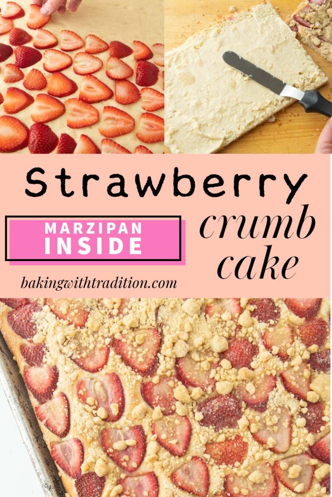 steps in making strawberry crumb cake