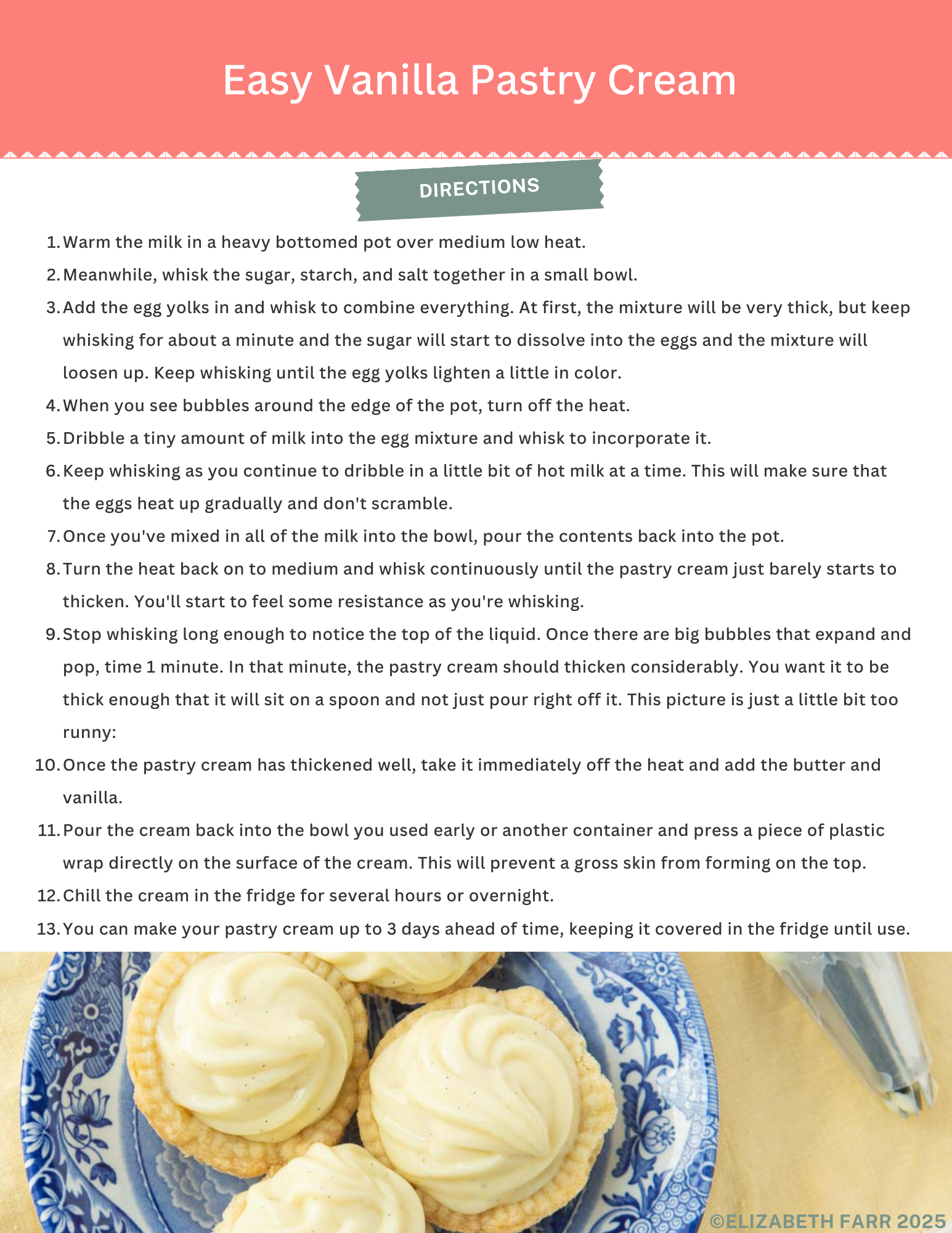 cookbook page