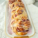 strawberry jam rolls on plate