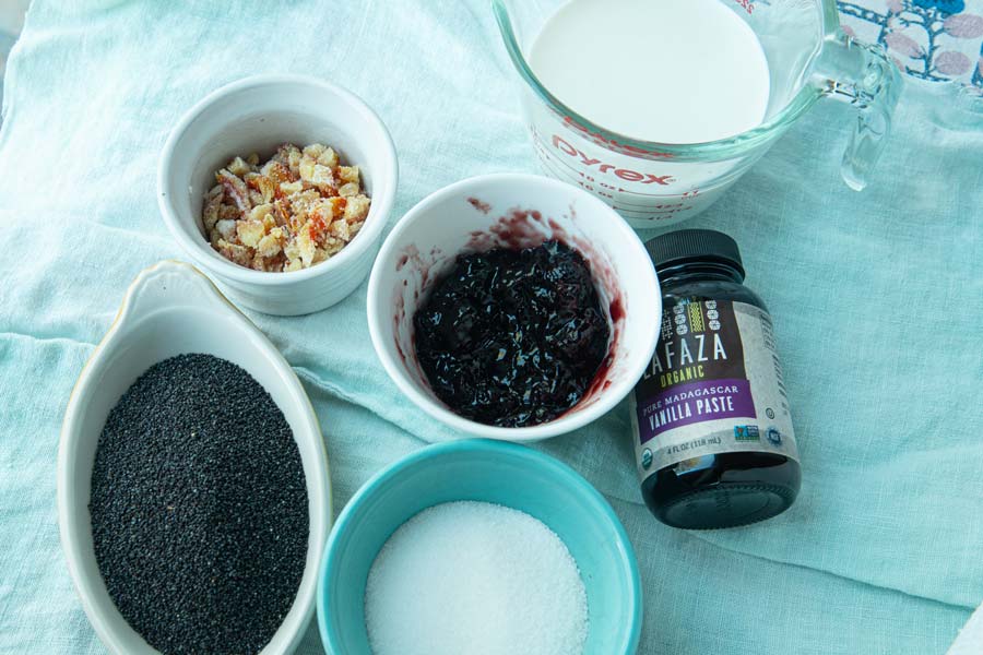 ingredients for poppy seed filling