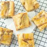 bananas foster blondies