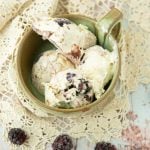 blackberry crumble no churn ice cream