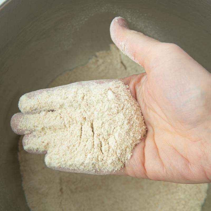 freshly milled wheat flour