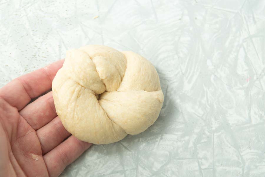 shaped kaiser bun