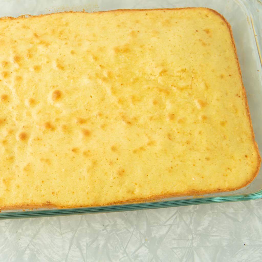 baked vanilla sheet cake