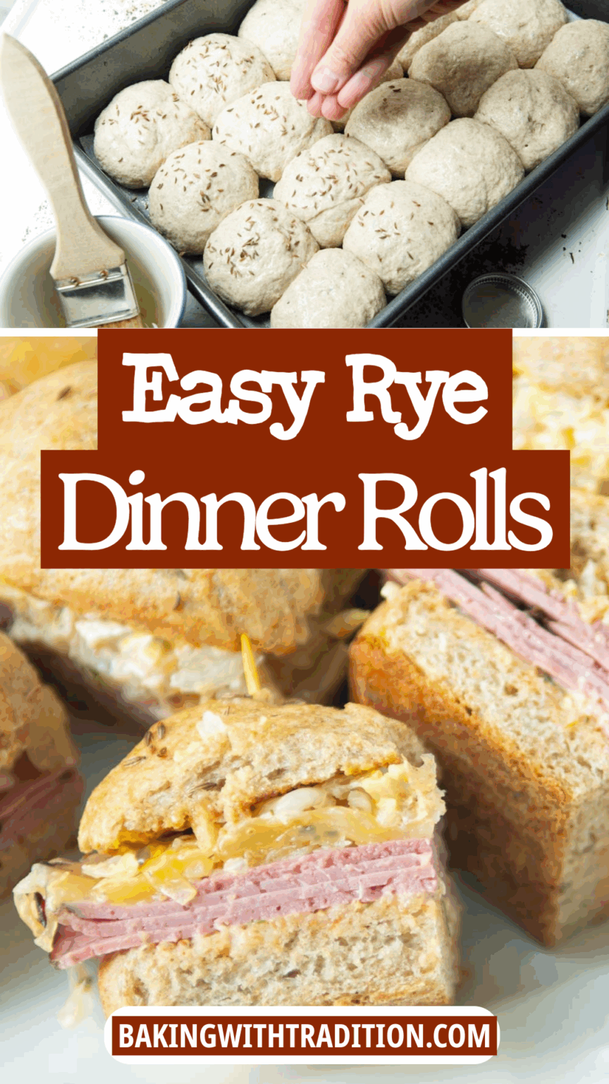 Mini Rye Buns Deli Rye Pan Buns: For The Best Reuben Sliders - Baking with Tradition