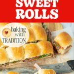 homemade hawaiian sweet rolls as sliders