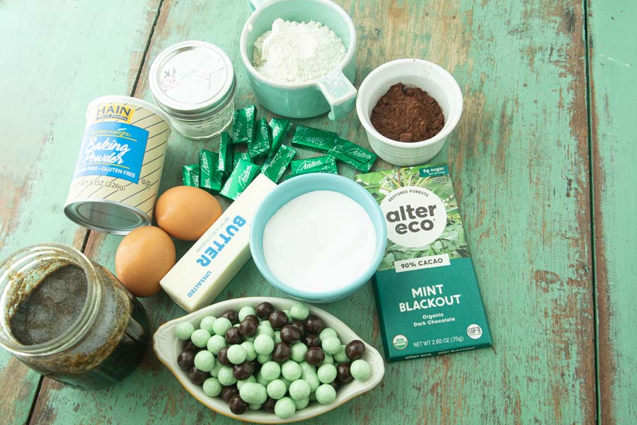 mint brownies ingredients