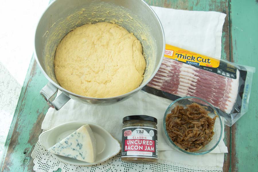 ingredients for bacon monkey bread