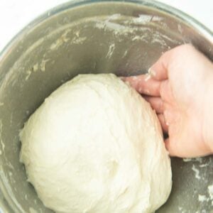 risen pizza dough