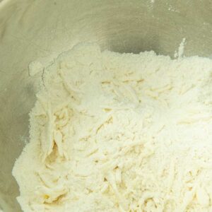 grated butter and flour for biscuits
