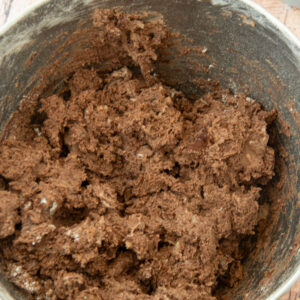 chocolate sugar cookies dough
