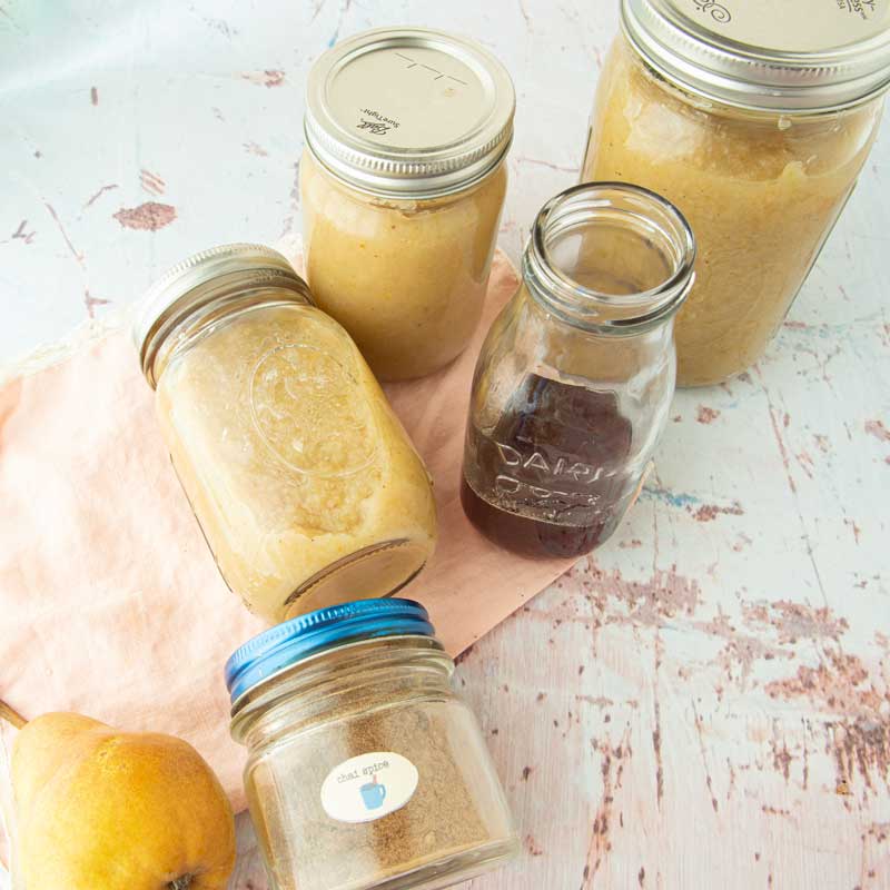 ingredients for maple pear butter