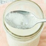 homemade buttermilk on spoon