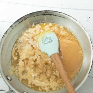 butter melted with peanut butter