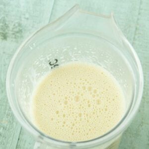 eggs and milk blended smooth in blender