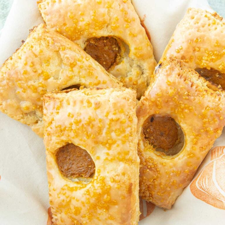 pumpkin hand pies in bowl