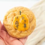 pumpkin snickerdoodle in hand
