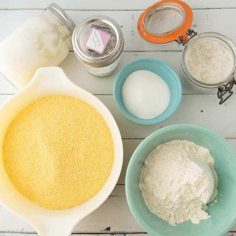 ingredients for cornbread mix