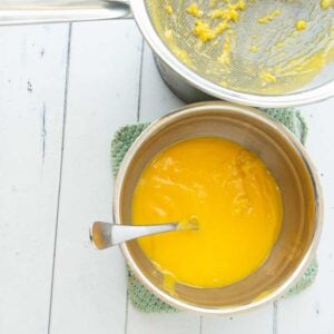 strained lemon filling for lemon meringue bars