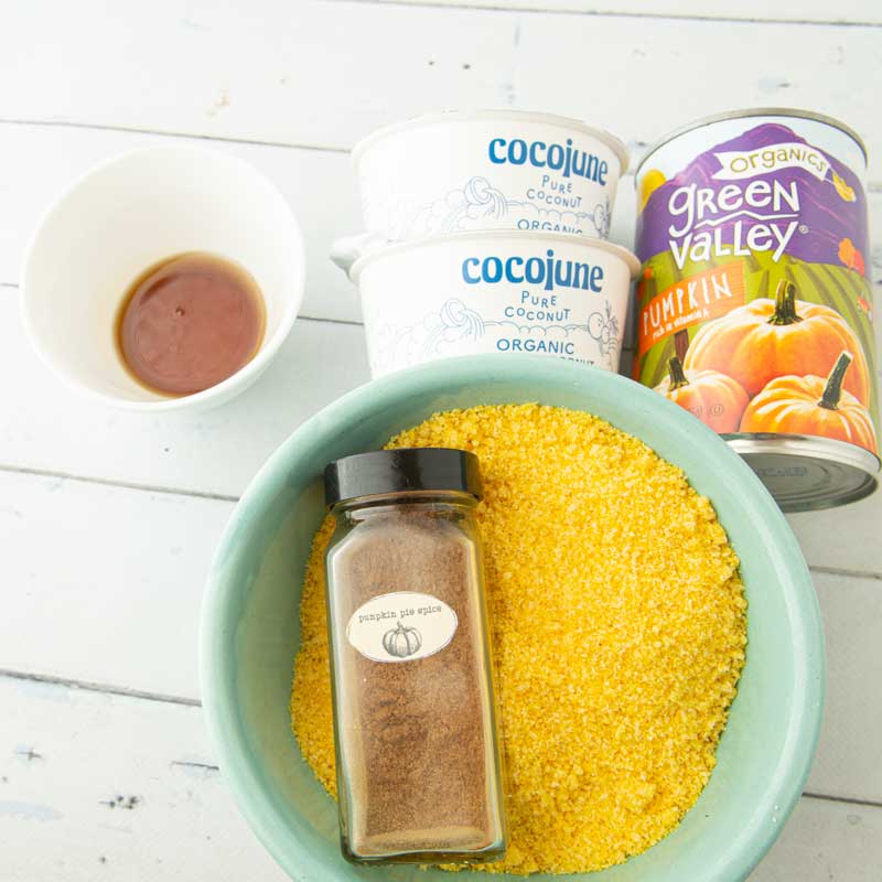 ingredients for pumpkin cornbread