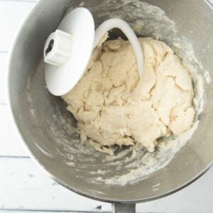mixing puff pastry dough