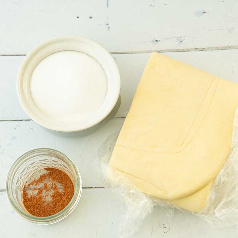 ingredients for palmiers