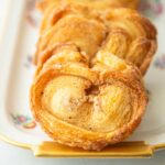 closeup of baked palmier