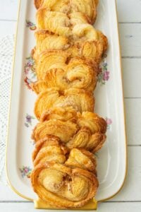 stacked baked palmiers