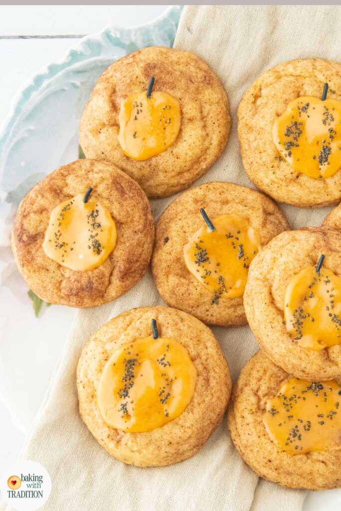 pumpkin snickerdoodles on plate