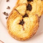 closeup of nutella palmiers