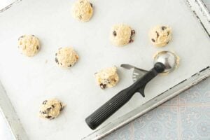 dough scoops and cookie scoop