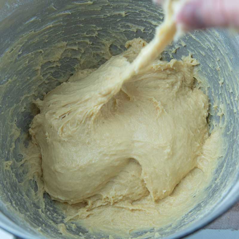 sticky potato dough