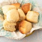 crockpot dinner rolls in bowl