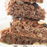 stack of chocolate rice krispie treats