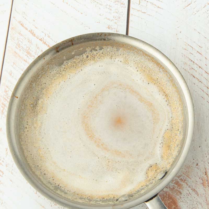 brown butter in pan