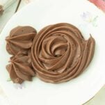 swirls of chocolate pastry cream