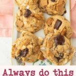 plate of smores cookies, text overlay