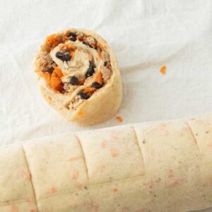 cut cinnamon roll