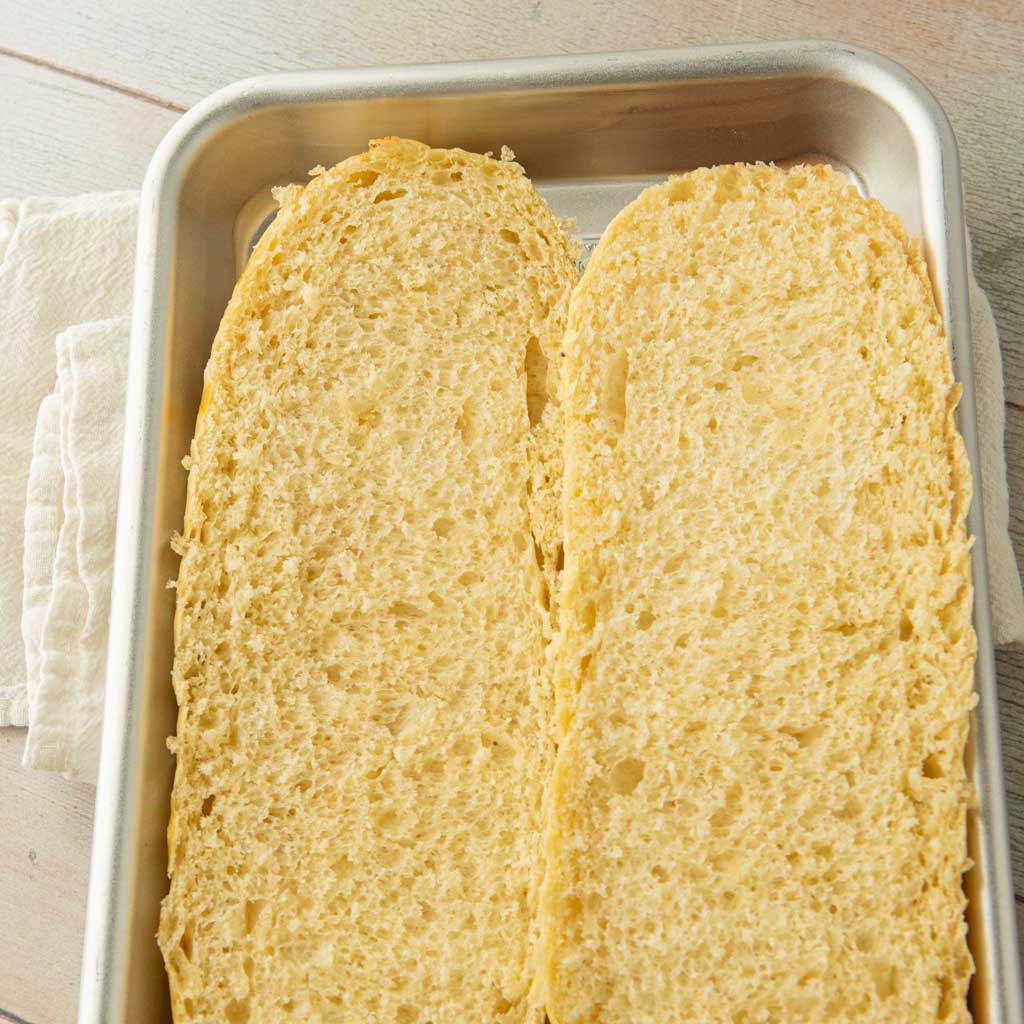 crumb texture on hoagie buns