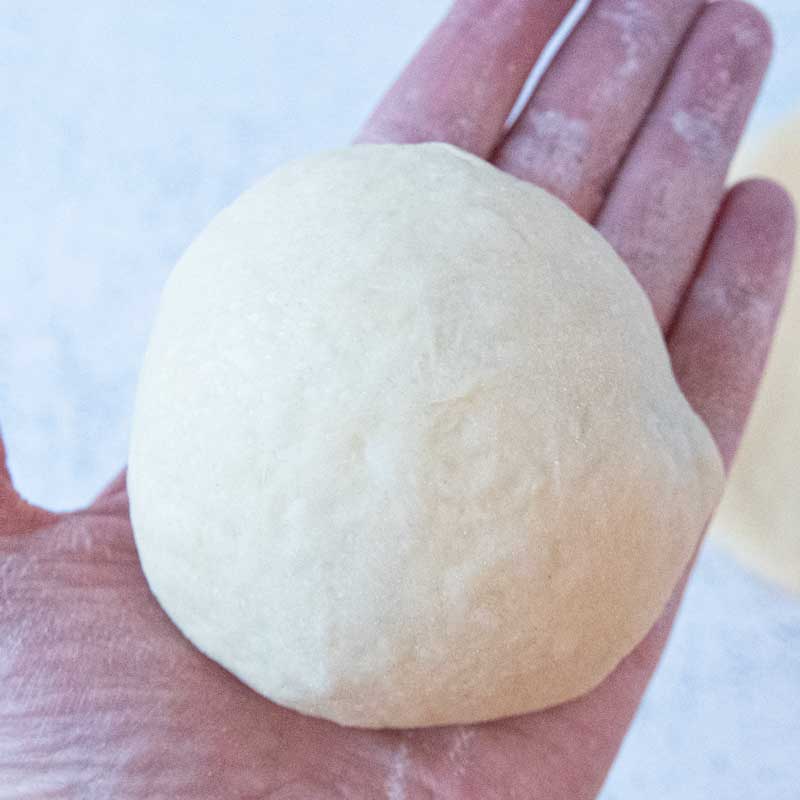 top of sloppy joe bun before baking