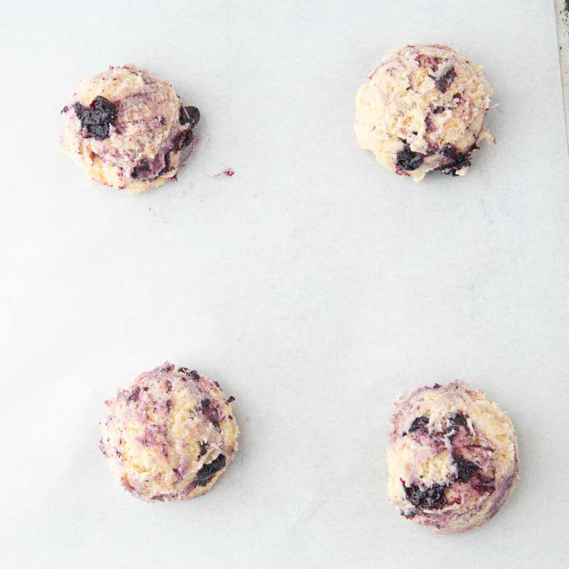 lemon blueberry cookie dough balls