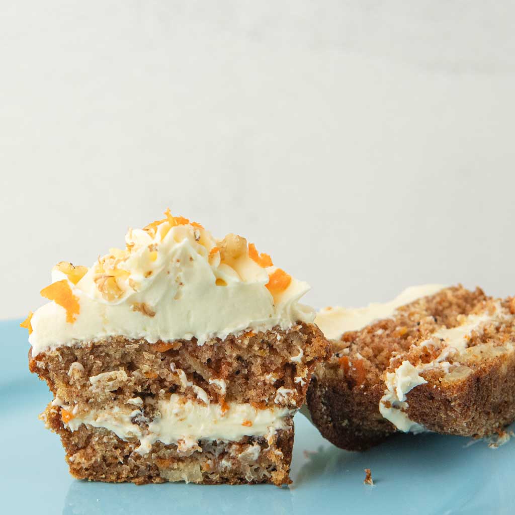 Carrot Cake Cupcakes are an easy one-bowl win for Spring